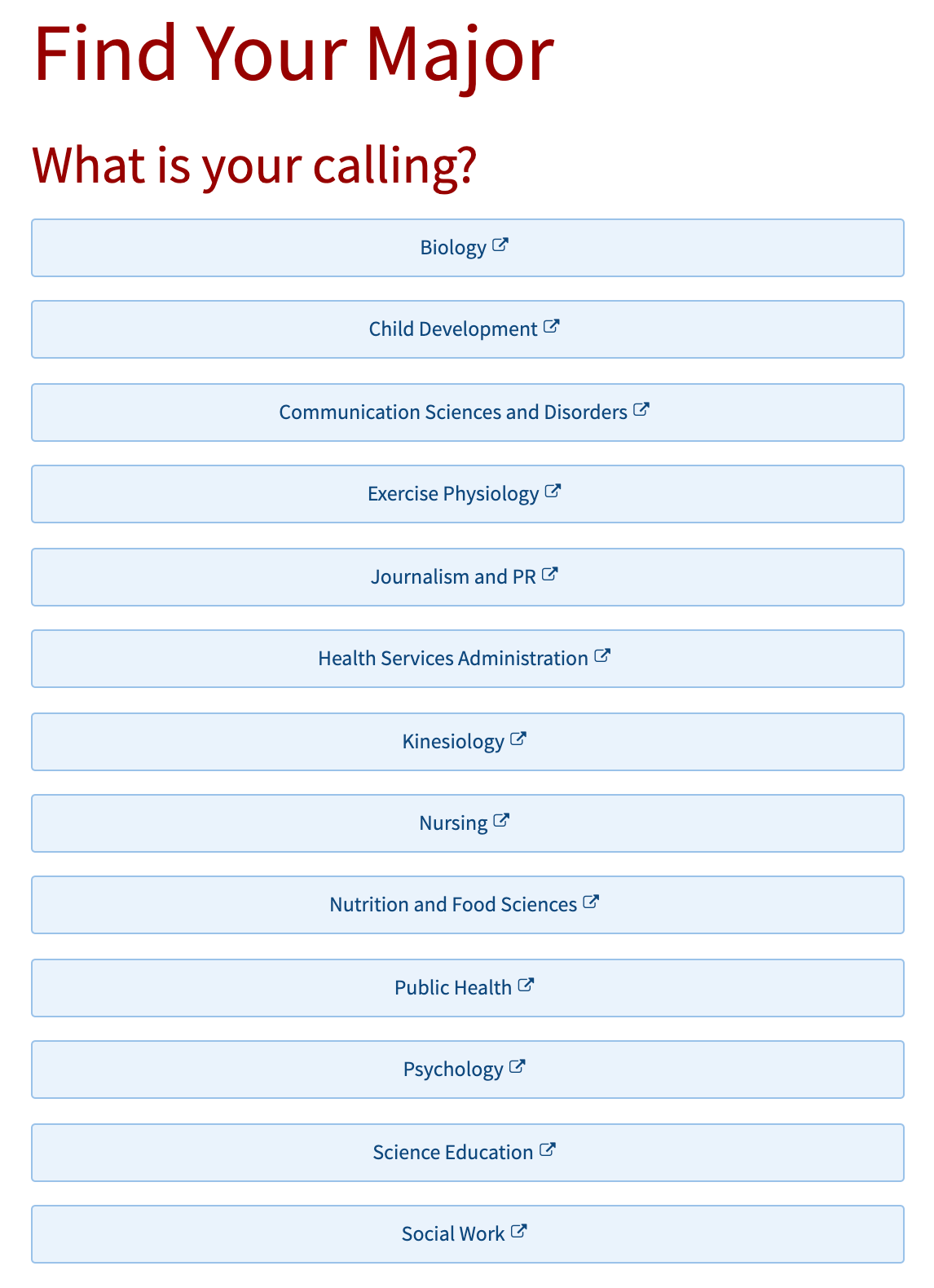 Screenshot of interactive web-based quiz