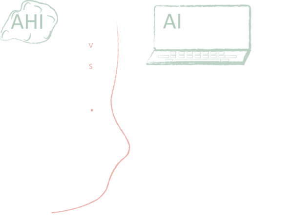 Human brain and computer